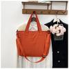 Nylon Bag Women's Cotton Bag Large Capacity Simple Shoulder Bag Student Portable Messenger Bag Commuter Tote Bag