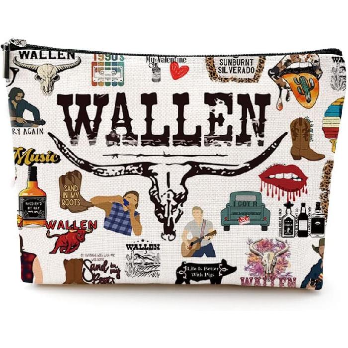 DJHUNG Inspired Singer Cosmetic Bag Makeup Bag Pouch Country Music Lover Gifts Singer Song Album Bag for Women Actor Actress Teacher Friends Sister