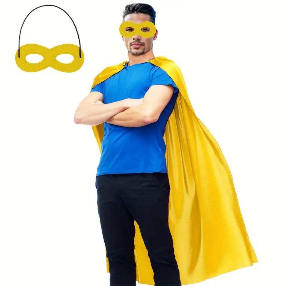 2Pcs/Set Cosplay Costume Halloween Superhero Cloak Halloween Cloak Costume Set  Stage Performance