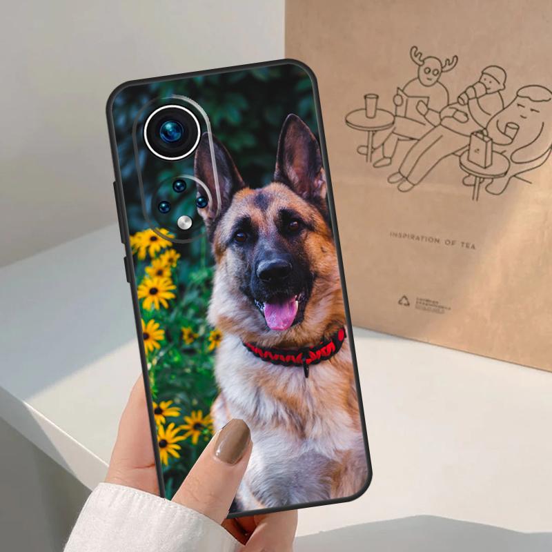 German Shepherd Dog For Honor Magic 8 5 6 7 Pro Case For Honor 400 200 Lite 50 70 90 X8c X8b X9a X9b X9c X9d Win