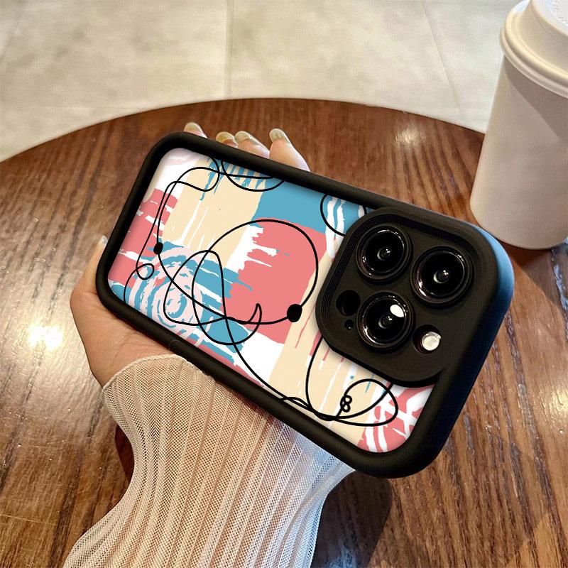 Graffiti Printed Fashion Case Flexible Soft Silicone TPU Shell Full Back Cover for Xiaomi Redmi Samsung Infinix