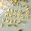 8mm Gold Alloy Letter Beads: DIY Personalized Wristbands, Keychains, Nail Art, and Ornaments
