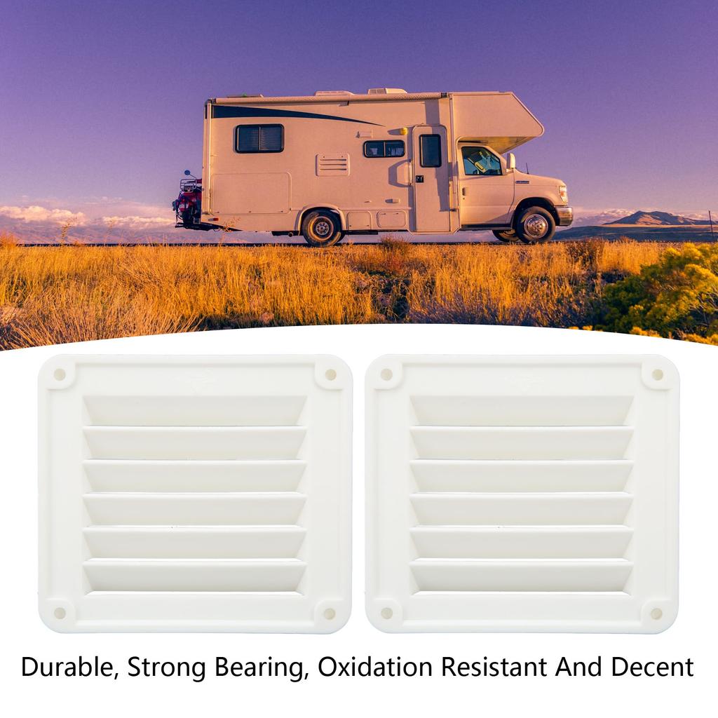 2pcs Vent Ventilation Opening Side Exhaust Port Rectangular Ventilation Opening