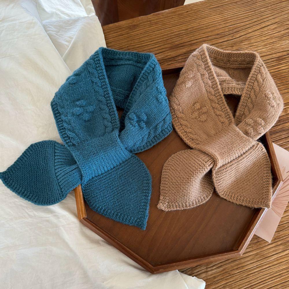 Simple Warm Kids Winter Scarf Soft Thick Neck Warmer Cute Princess Children Shawl Baby Boys Girls