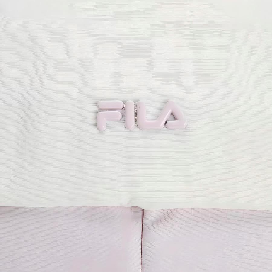 Fila Explore Mini Backpack Brand Logo Color Block Design Casual Sports Outdoor Versatile Fabric Backpack Men Backpack Baby-Pink A53U547131FLP