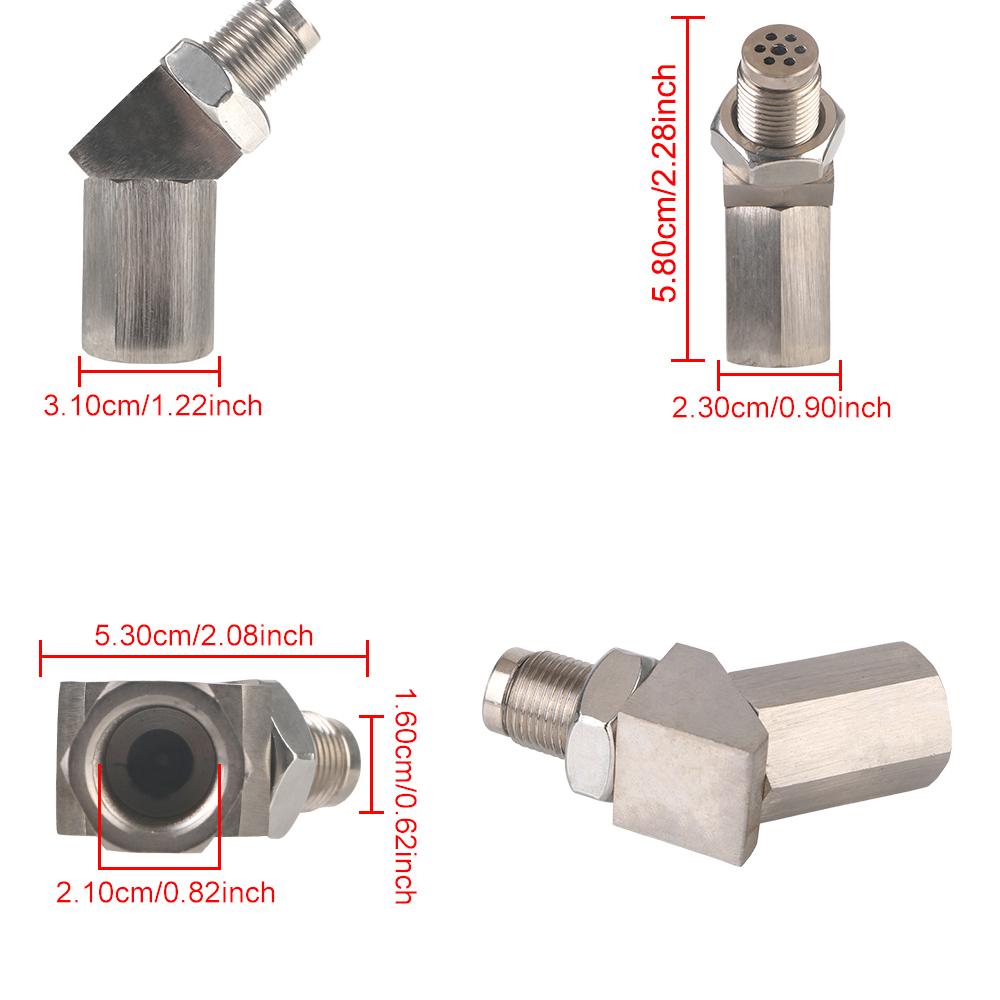 O2 Oxygen Sensor Spacer 90 Degree or 45 Degree Universal O2 Oxygen Sensor Extender O2 Bung Extension Catalytic Converter