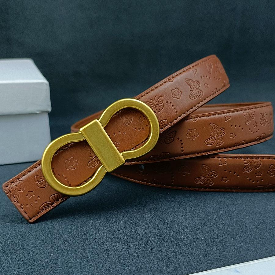 2.5cm Classic Belt Luxury Designer Famous Brand High Quality Leather Hot Women Belts For Dress