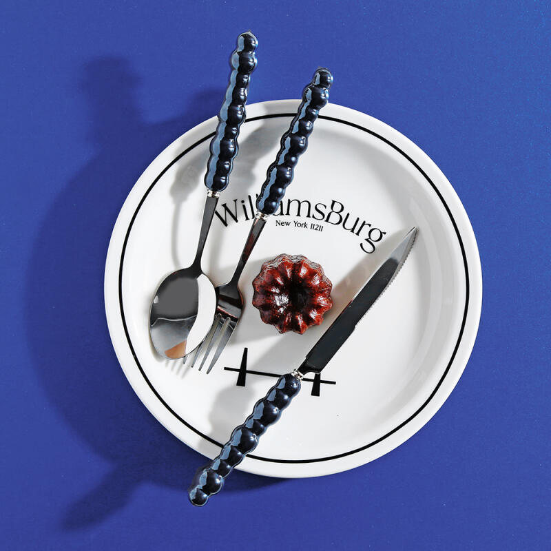 La Perla Cutlery Dinnerware 3-Piece Set Silver