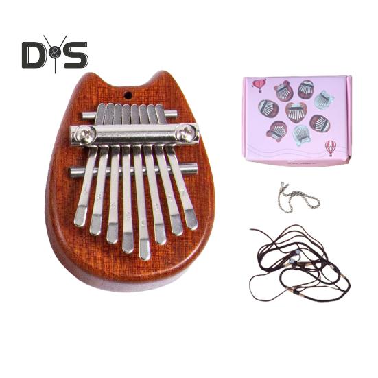 

Finger Thumb Piano 8 Key Mini Thumb Piano Musical Instrument Portable Kalimba Thumb Piano for Kids Adults Beginners Cat