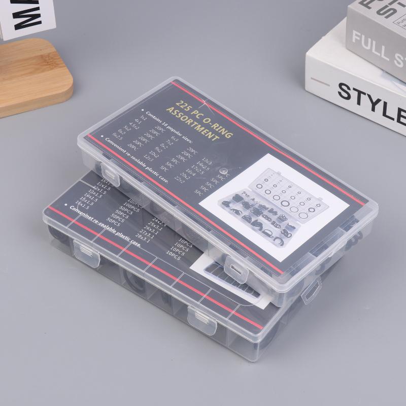 225/1200Pcs Nitrile Rubber Round Gasket Sealing O Ring Set Elastic Oil Resist Washer Gaskets Seals For Faucet Plumbing Repair