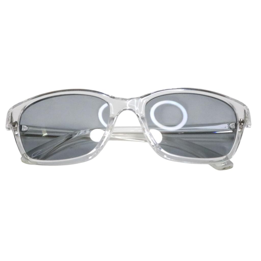 Clear x Light Smoke Fashion Glasses Stylish Eyeglasses for Men and Clear UV [Berkuto] (Non-prescription) Women, Square, Wellington, Lenses, Colored,