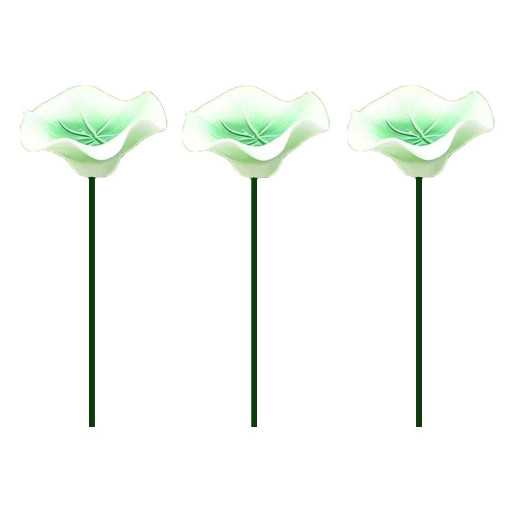 3pcs Flower Shape Bee Butterfly Water Dispenser Ceramic Bee Watering Station  Outdoor Use