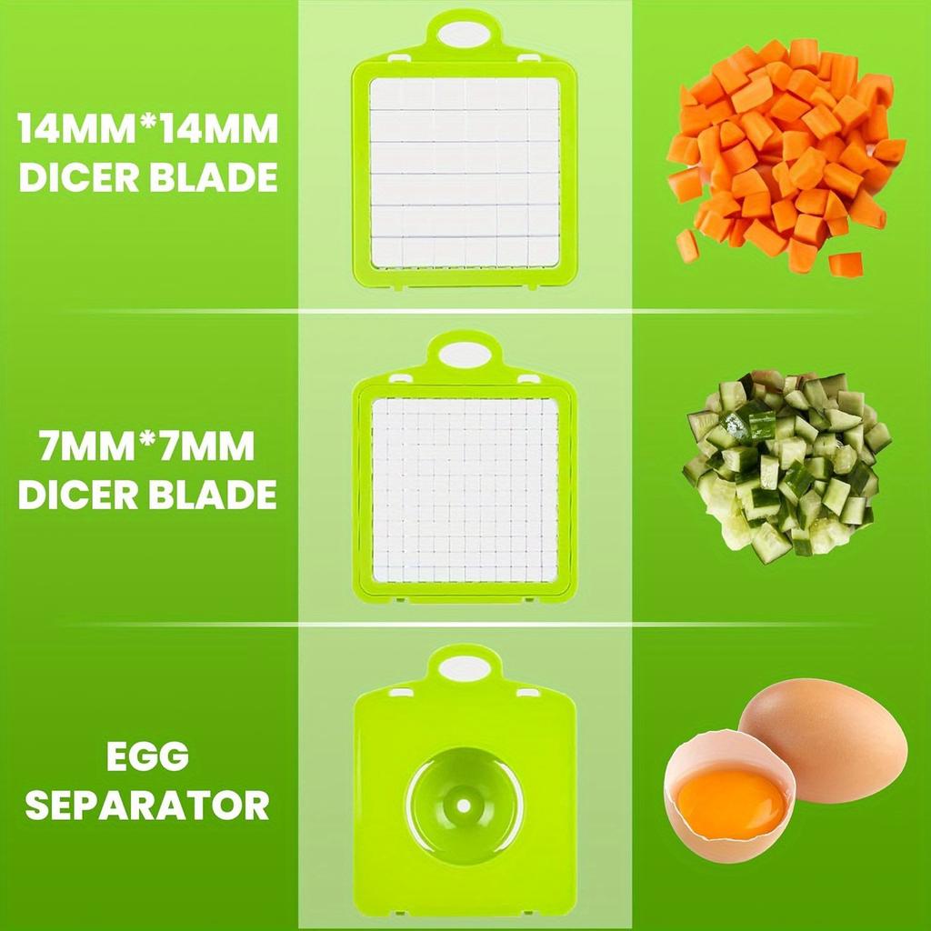 Vegetable Chopper, 15 in 1 Multifunctional, Fruit and Veggie Chopper, Vegetable Potato Slicer Dicer Cutter, Garlic Chopper