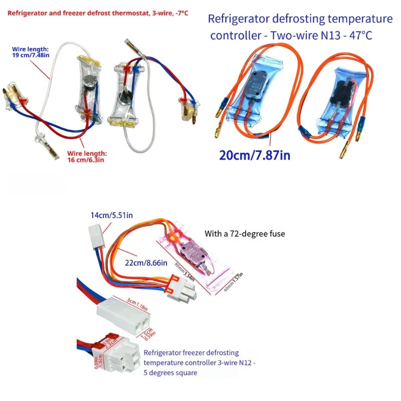 Fridge Defrost Control Thermostat, Refrigerator Temperature Control Assembly for Maintenance, Repair Part