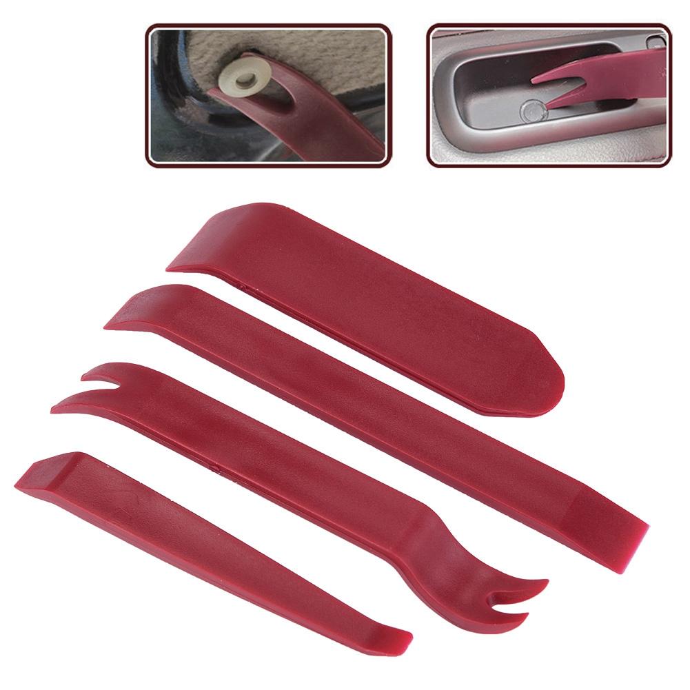 4Pcs Car Stereo Radio Pry Tools Kit Door Clip Panel Dashboard Hand Held Removal Install Tools