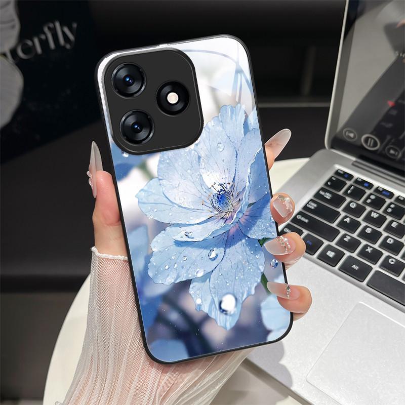 

For Tecno Spark 10 10C 10Pro Phone Case Trendy Fantasy Design Tempered Glass Bumper For Spark10 C Pro Full Protection Back Cover Tecno Spark 10C