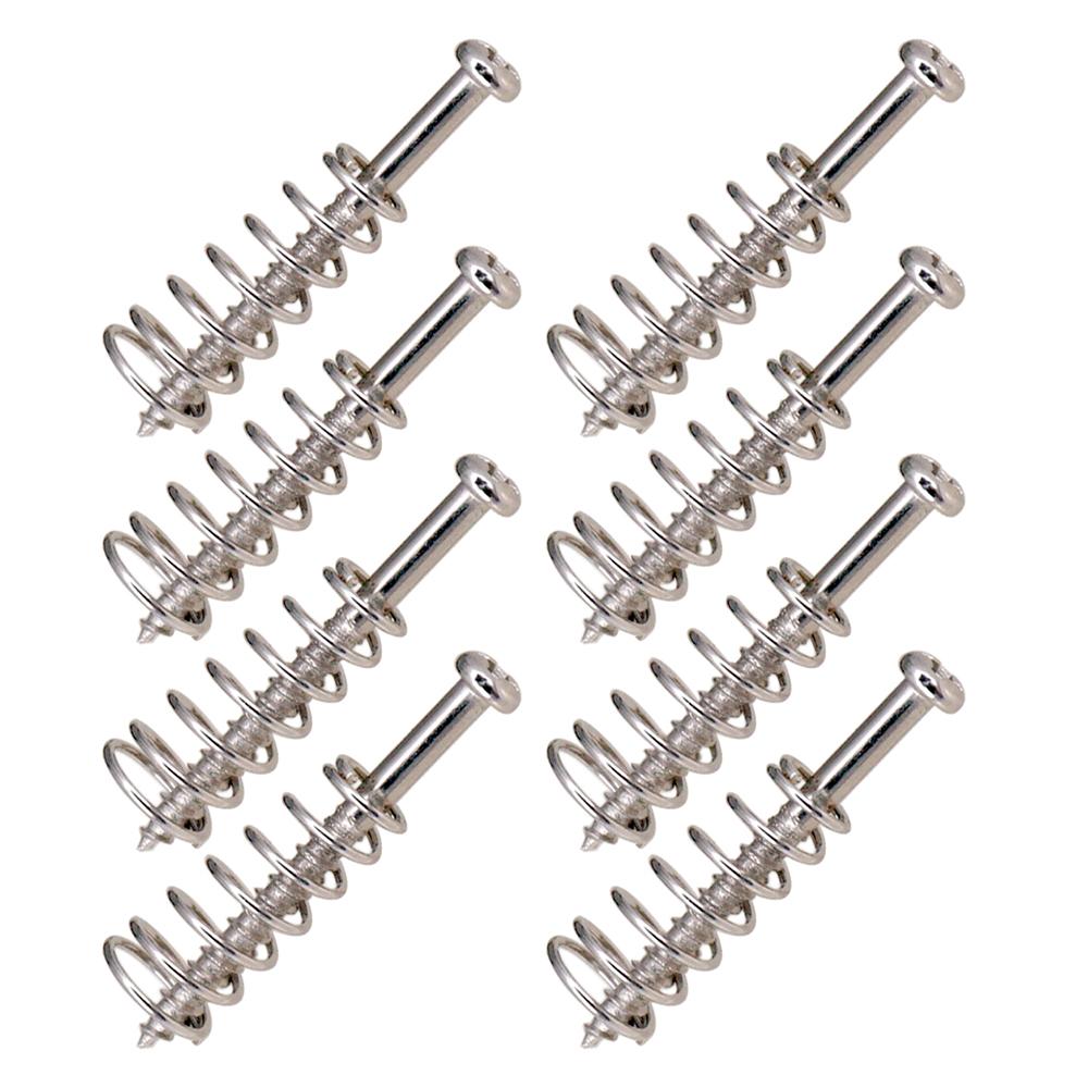 8pcs Metal Electric Guitar Bass Neck Joint Plate Mounting Screws Pickups Adjust Height Screws