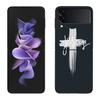 God Jesus Pray Case for Samsung Galaxy Z Flip 6 Flip 5 4 3 5G Black Cell Phone Cover Samsung Z Flip 5 5G Luxury PC Shell Coqu