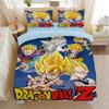 Bandai Print Dragon Ball Bedding Set Duvet Cover Pillowcase Anime Cartoon Twin Full Queen Bed Comforter Cover Boys Bedroom Gifts