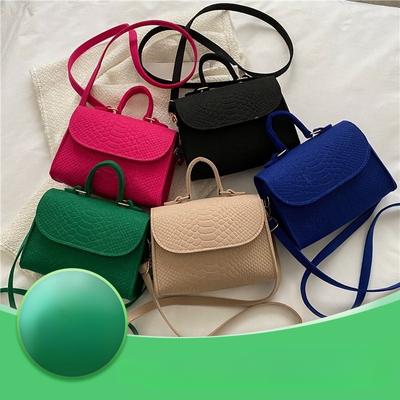 Women Square Crossbody Bags Ladies Crocodile Print Bags Trend Handbags Female Totes Shoulder Handbags for Women Korean