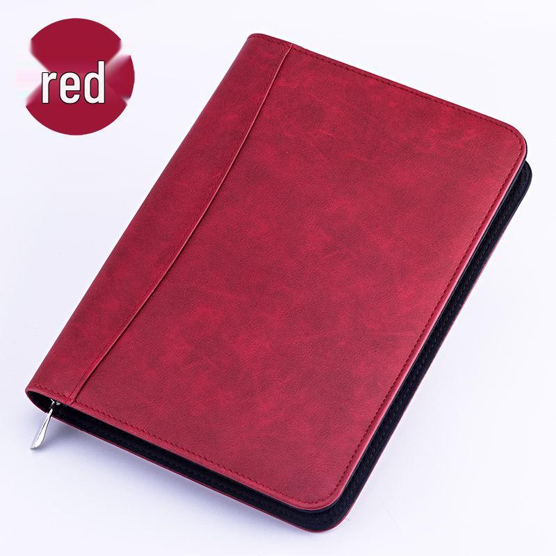A5/B5 Business Notebook: Custom Logo, 6/9-Hole Ring Zipper Binder