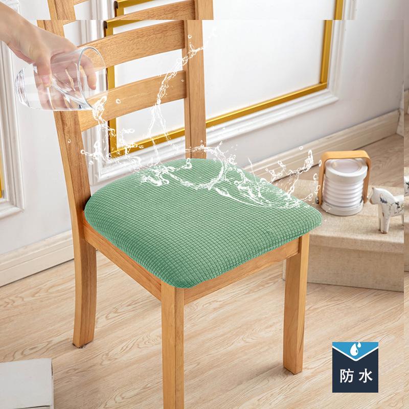 

Пило- та водонепроникна чохол на стілець з кукурудзяних зерен, однотонний вафельний чохол на сидіння зі стрічкою, нековзкий чохол на стілець для їдальні, табурет conventional additives waterproof grass зелений колір