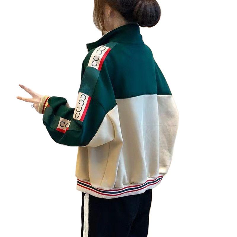 2025 Women's Apricot Baseball Jacket: Spring/Autumn Sportswear, European Style, Couple's Edition