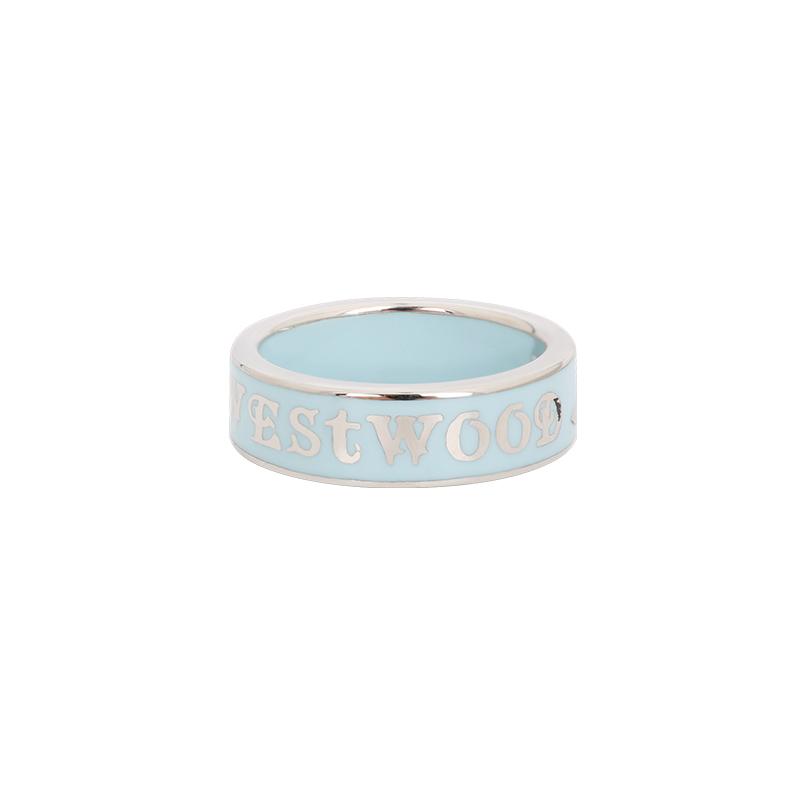 Vivienne Westwood Letter Print 925 Silver Ring Women ring 6404017G M,01P715
