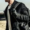 SARTOR Thinsulate Full-Touch Three-Stripe Leather Gloves Black