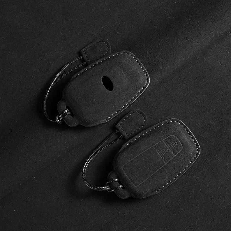 Leather Car Key Case Cover For Toyota C-Hr Hilux Fortuner Land Cruiser 200 Camry Corolla Crown Rav4    Accessories