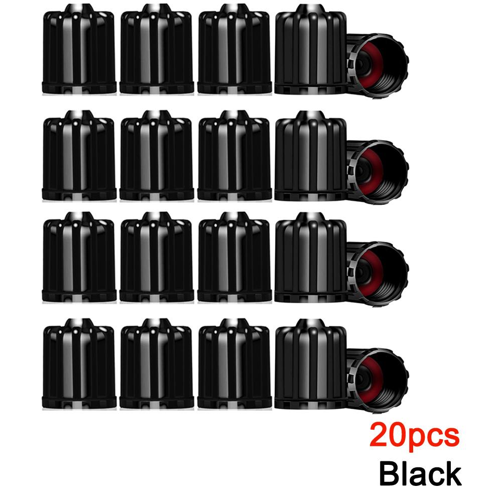 TPMS Tire Valve Caps with Rubber Seal Plastic Valve Dust Caps Covers for Car Motorbike Trucks Bike Bicycle Tyre Accessories Stem Caps1