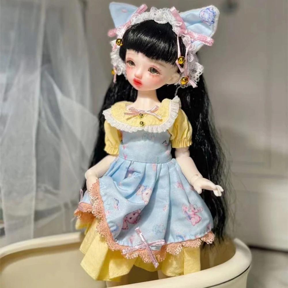 

Модная Милая Повседневная Одежда для Куклы 30 см 1/6 BJD Набор Наряда для Куклы Платье Принцессы Игрушка для Девочки Подарок Аксессуары для Куклы Праздничный Подарок