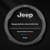 Car Anti-Slip Leather Steering Wheel Cover Wrangler JK Patriot Commander Gladiator Renegade Grand Cherokee Compass Wagoneer