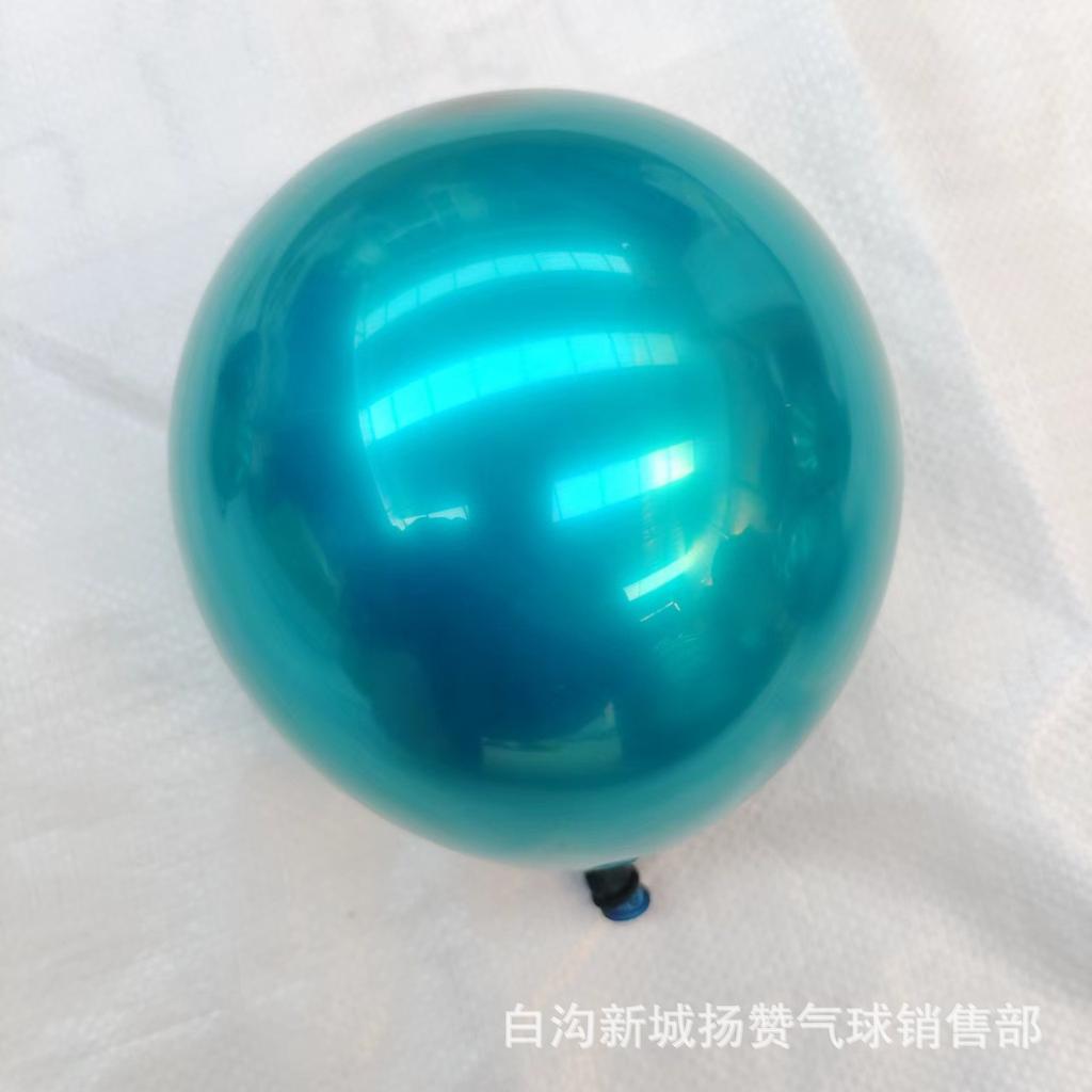 Teal Blue Balloon, Christmas Dark Green Christmas Decoration Party Birthday High-End Decoration Night Blue Midnight Green Balloon