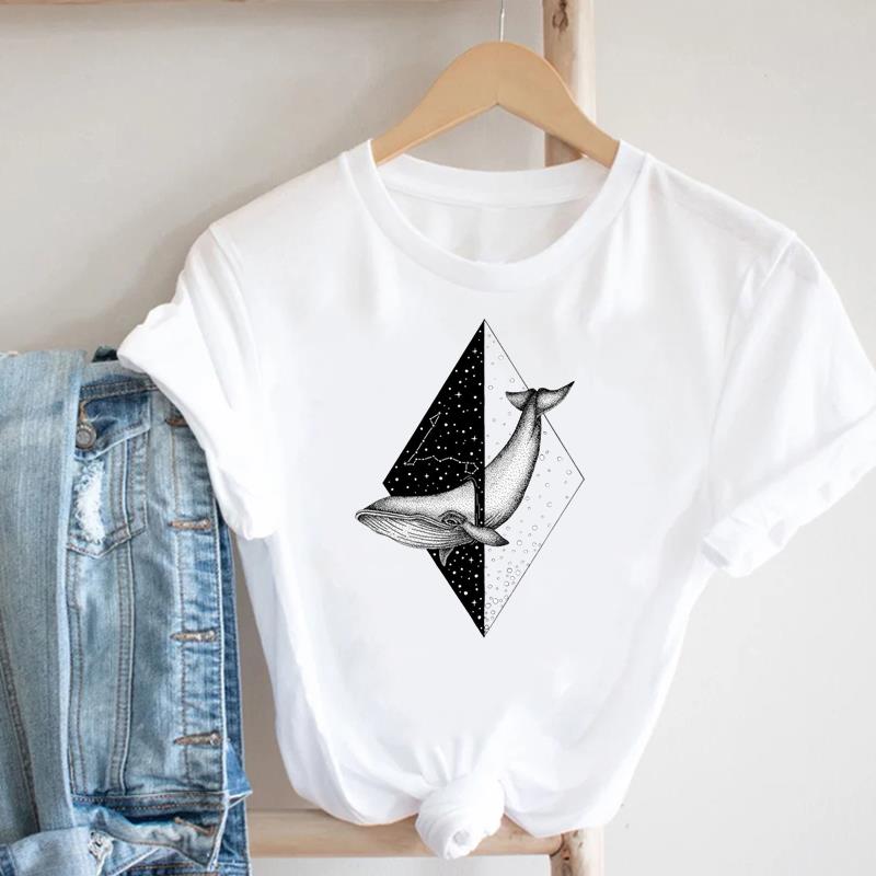 

Прекрасная милая футболка, модная футболка, одежда, трендовый стиль 90-х, повседневная женская футболка с коротким рукавом и принтом, женская футболка с графикой XXXXL