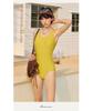 Retro Fashion Two-Piece Swimsuit with Fixed Cups