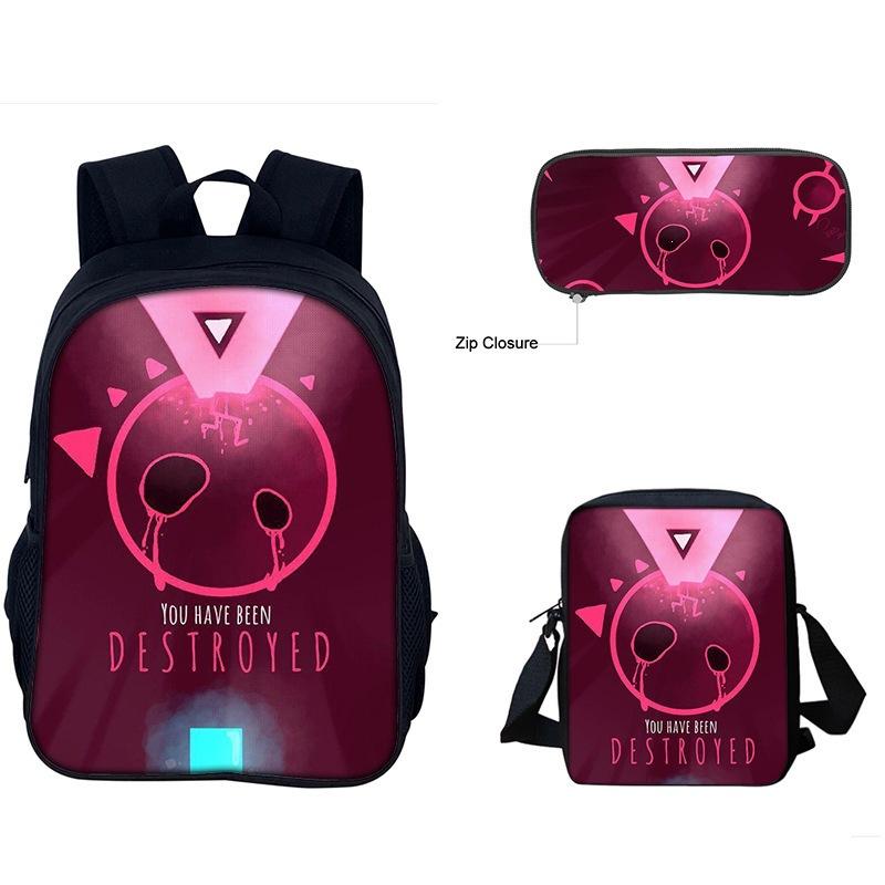 Just Shapes&Beats Kids Backpack Set 3-Piece for School Students Lightweight Ergonomic Large Capacity Fun Pattern