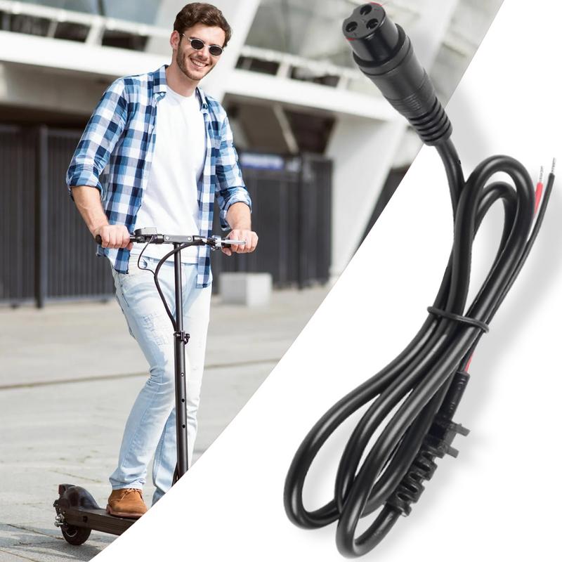 Electric Scooter Charging Port Connector Electric Scooter 3 Pin Charging Port Dustproof and Waterproof Design Charging Port