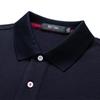 Qipilang Men's 100% Cotton Business Casual Long-Sleeve Polo Shirt