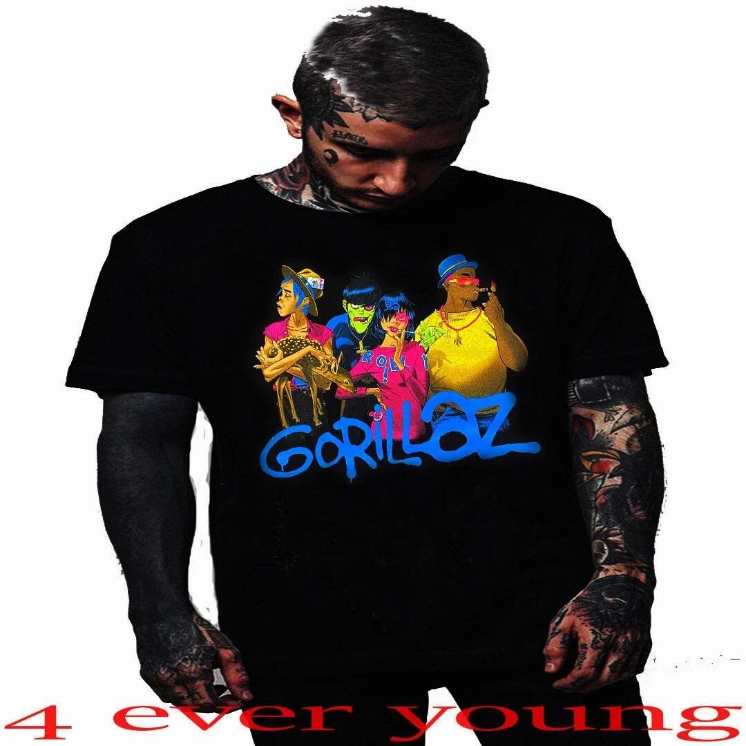 GORILLAS PLASTIC BEACH HARD ROCK PUNK ROCK T-Shirt S