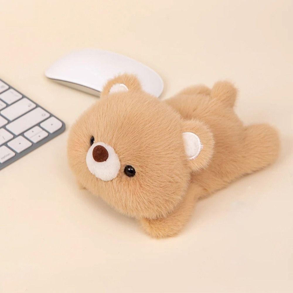 Fluffy Rabbit Plush Wrist Rest Pad Table Doll Animal Plush Toy Mouse Wrist Support  Kids Toy