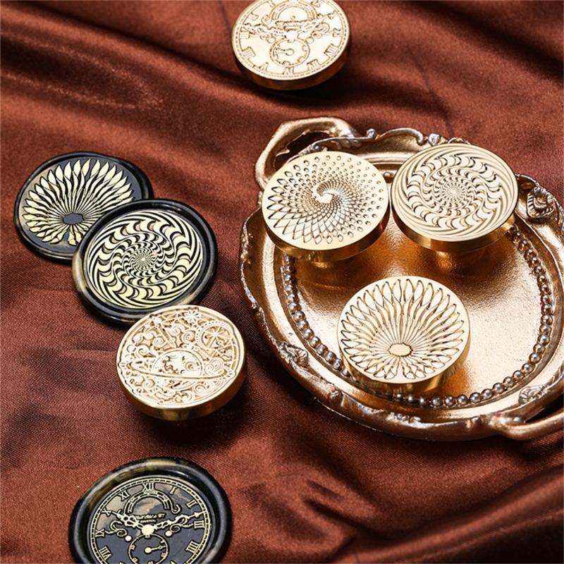 Time Theme Wax Seal Stamp Head for Sealing Wedding Invitations Appreciation Card Envelope Party Invitation