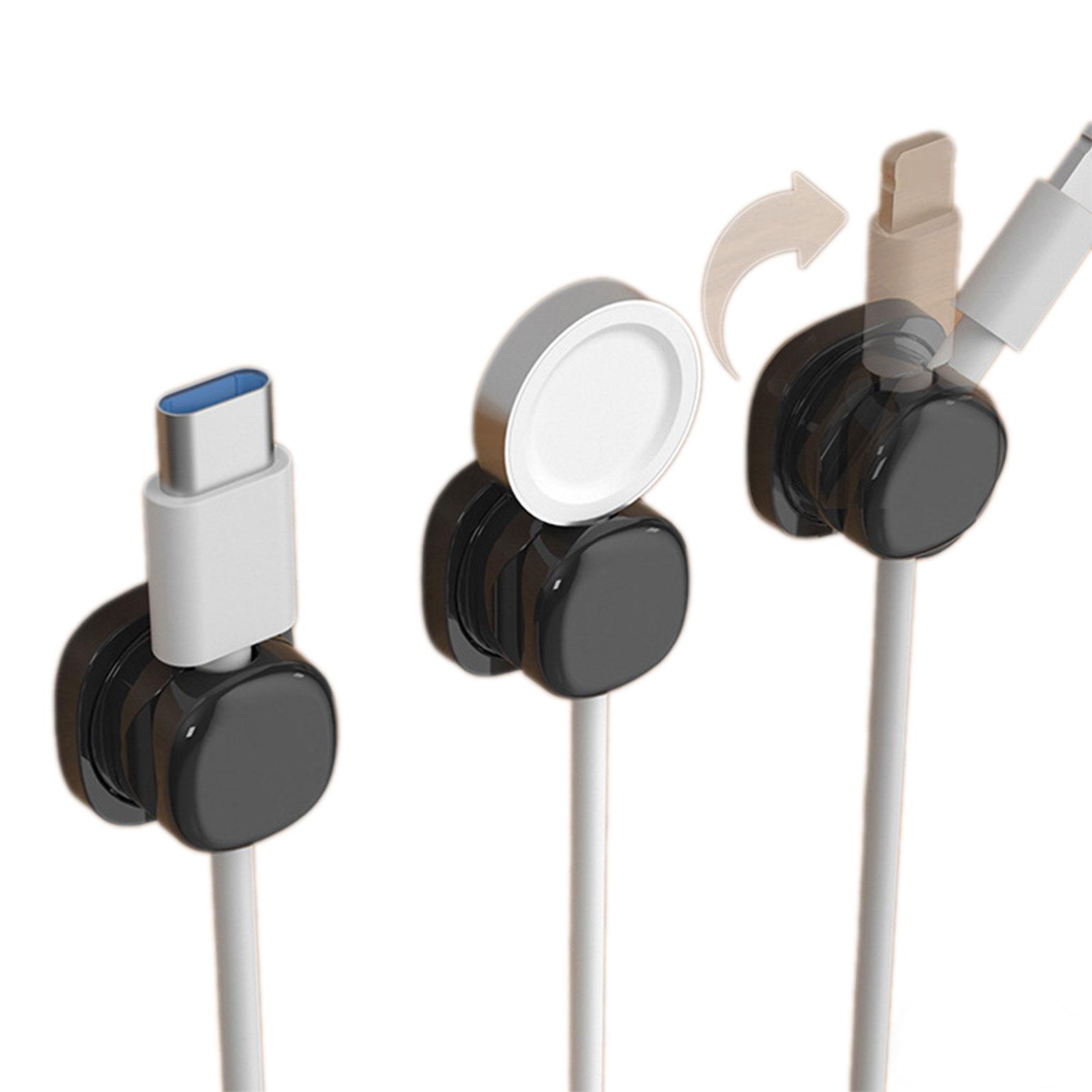 

3pcs Adhesive Cable Clips,Multifunctional Cord Holder,Cable Organiser For Desk,Adhesive Wire Keepers Organiser For Home/Office чорний
