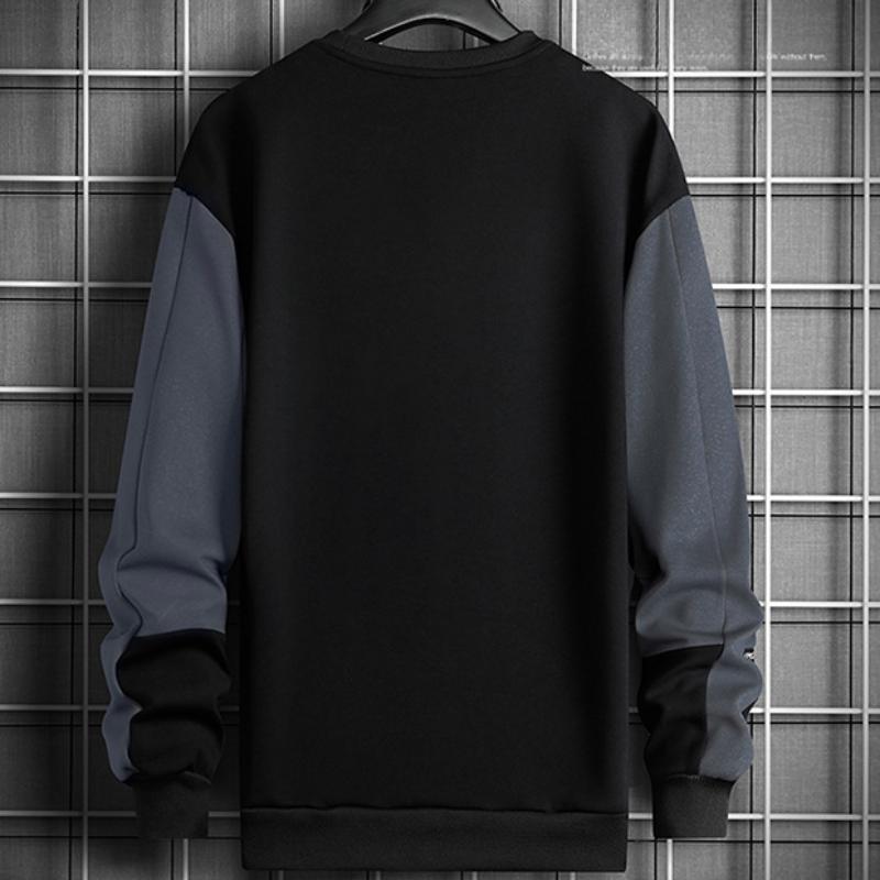 Svetr Pánský Jarní Prošívání Potisk Pulovr Svetr Pánské Studentské Volné Móda Nadměrná velikost Top