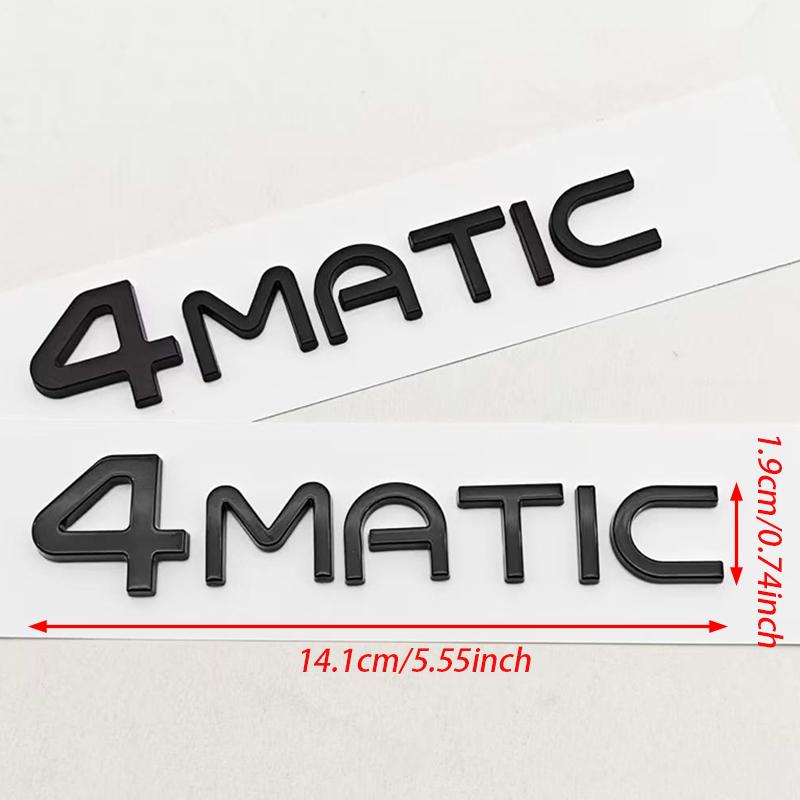 CXEHU1 3D ABS Car Letters Logo 4MATIC Badge Sticker Rear Trunk Emblem Decals For Mercedes Benz EQA250 EQA260 EQA300 EQA350 Accessories