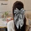 Fashionable Hair Bows for Dates Halloween Bow Clip Women Girls, Spider Web Barrettes Satin Ribbon Clips, Large Bowknot Accessories Cosplay Party