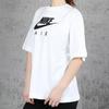 Nike Air Alphabet Logo Print Sports Crew Neck Pullover Short Sleeve T-Shirt Women Tops White CJ3106-100