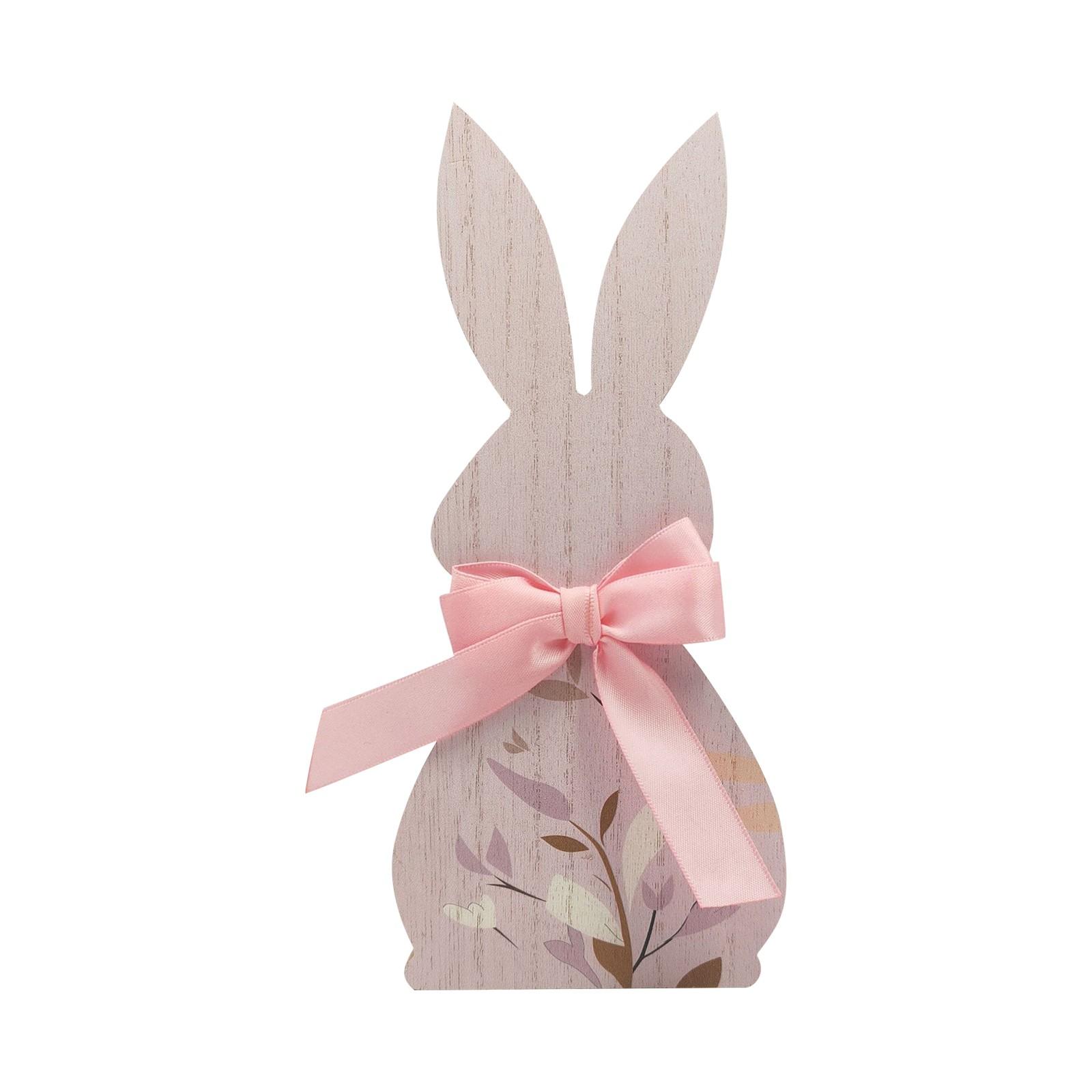 

Wooden Easter Bunny Tiered Ornaments Rustic Cute Party Favors