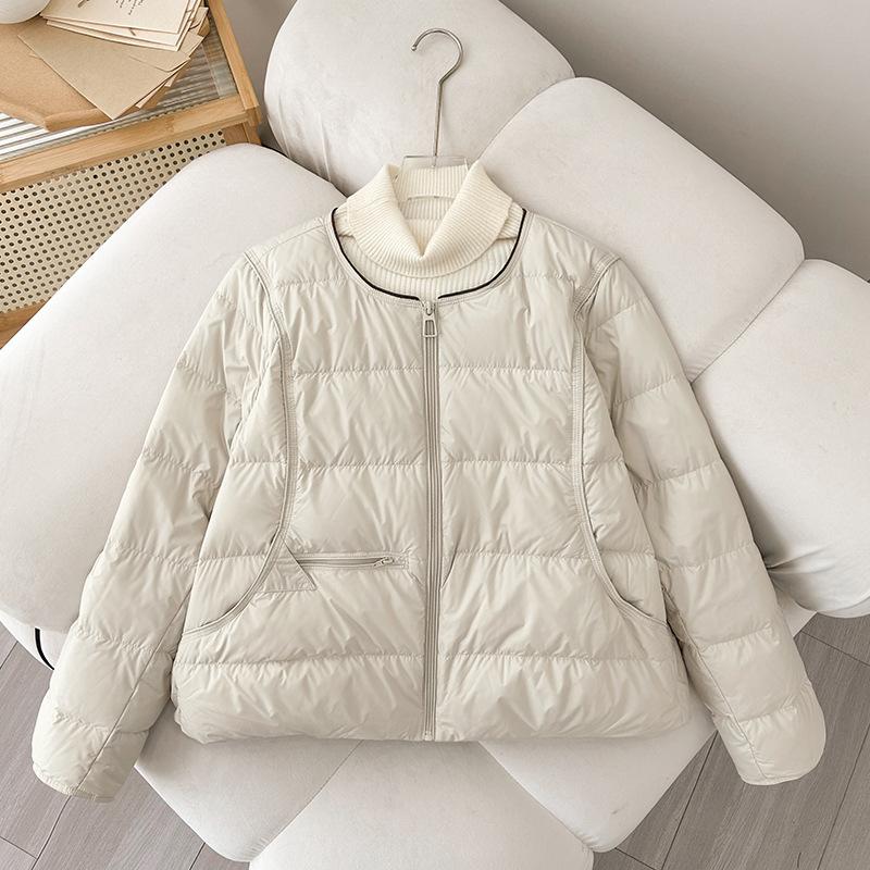 Winter New Padded Jacket Light and Loose Korean Version of Casual Fashion Padded Jacket Collarless Thermal Padded Jacket