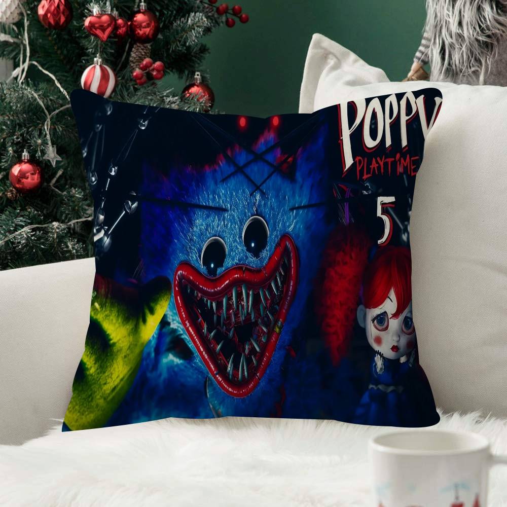 Video Game Funny PPoppy Playtimes Decor Room Aesthetics Pillow Case Home Bedroom Sofa Bed Couch Pillow Cover x Fashion